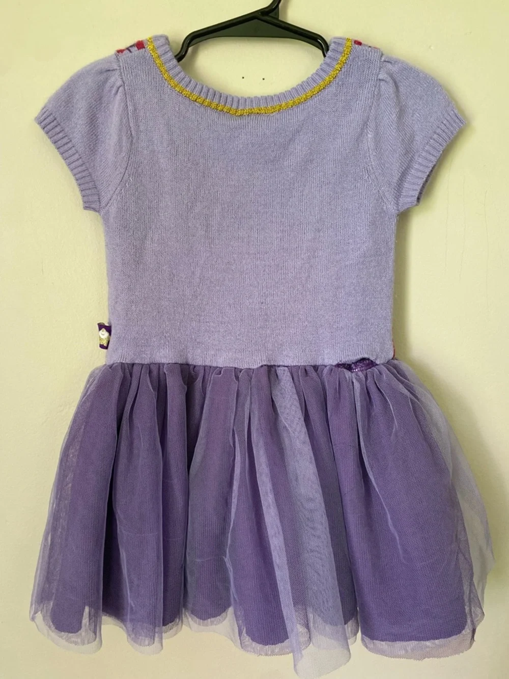 Disney Wish Lilac Sweater Dress with Red and Gold Accents- Dressup - Picture 2 of 3